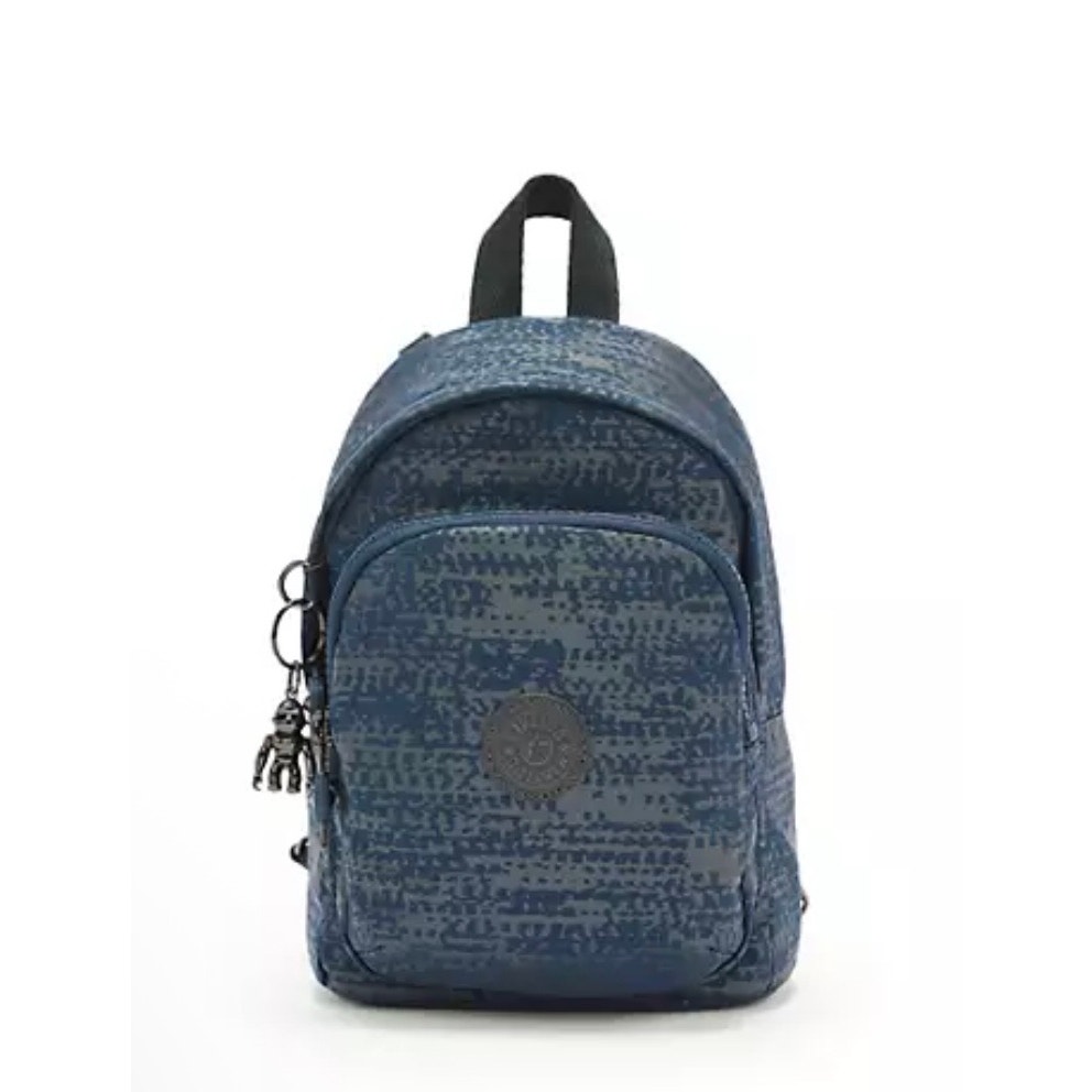 Nwt! Kipling Delia Compact Convertible Backpack Blue Eclipse